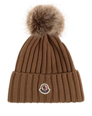 Moncler Wool Beanie - Bruin