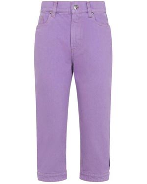 Versace Cropped Jeans - Morado