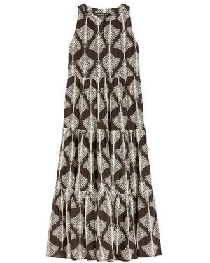 Pennyblack Besticktes Musselin Maxikleid Fariseo - Braun