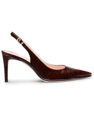 Stuart Weitzman Schoenen ,Bruin ,Leer Power Slingback Pump 75