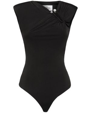 Philipp Plein Jersey Mouwloze Bodysuit - Zwart