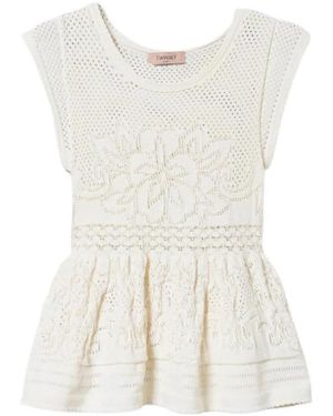 Twinset Sleeveless Tops - White