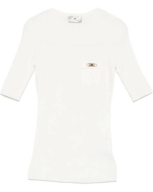 Elisabetta Franchi T-Shirts - Wit