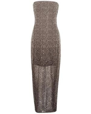 ROTATE BIRGER CHRISTENSEN Midi Dresses - Marrón
