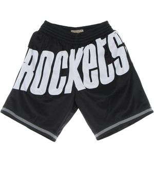 Mitchell & Ness Nba Big Face Basketbalshorts - Zwart