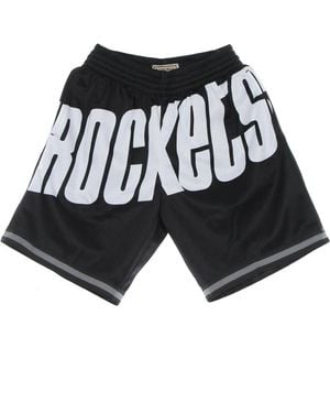 Mitchell & Ness Nba Big Face Basketball Shorts - Schwarz