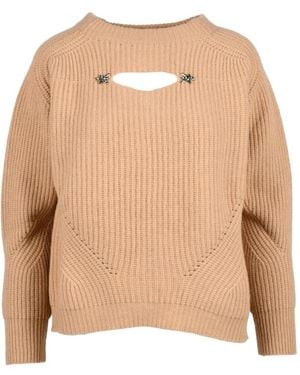Anna Molinari Round-Neck Knitwear - Neutro