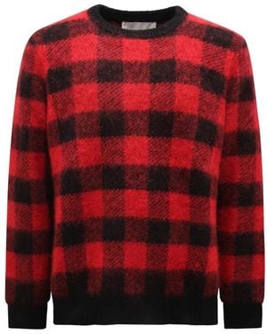 Amaranto Luxuriöser Wollpullover - Rot