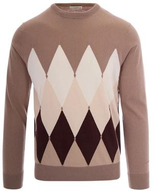 Ballantyne Round-Neck Knitwear - Marron