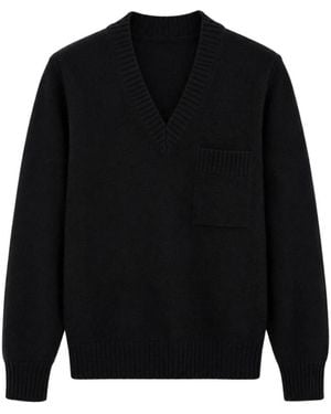 Franzese Collection V-Neck Knitwear - Negro