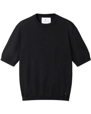 Seven Gauge Round-Neck Knitwear - Negro