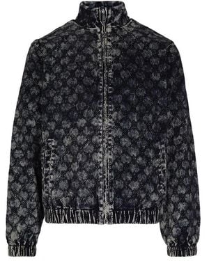 Daily Paper Velvet Track Jacket - Schwarz