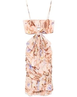 Zimmermann Rosa Kleider Mit Verstellbaren Trägern - Pink