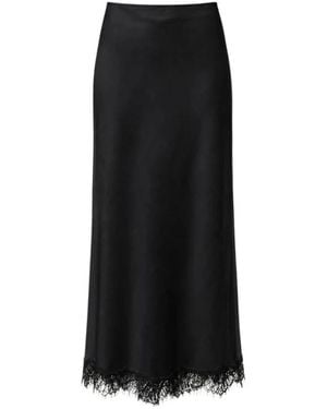 Pink Memories Midi Skirts - Negro