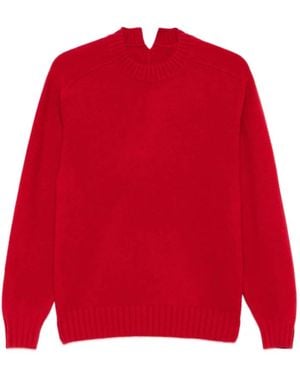 Carven Round-Neck Knitwear - Red