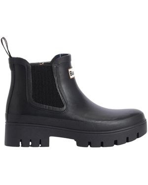 Barbour Schoenen ,Zwart ,Leer Halton Chelsea Welly