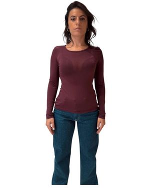 Please Long Sleeve Tops - Rojo