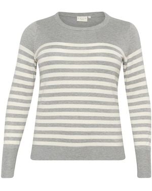 Kaffe Round-Neck Knitwear - Gris