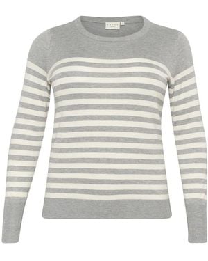 Kaffe Round-Neck Knitwear - Gris