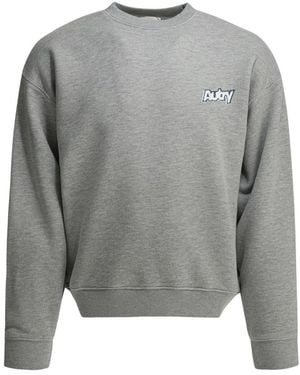 Autry Sweatshirt Mit Besticktem Logo - Grau