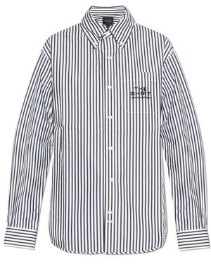 Marc Jacobs Overhemden ,Wit ,Katoen Gestreepte Blouse - Blauw