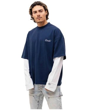 Equalite Nico Double Layer Longsleeve T-Shirt - Blau