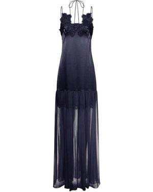 Alberta Ferretti Polyesterkleider Und Anzüge - Blau