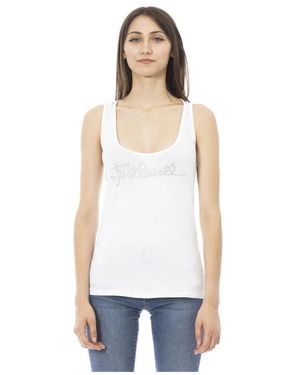 Just Cavalli Sleeveless Tops - White
