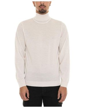 BOSS Rollkragenpullover mit logo - Weiß