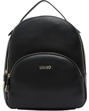 Liu Jo Rucksack Mit Logo - Schwarz