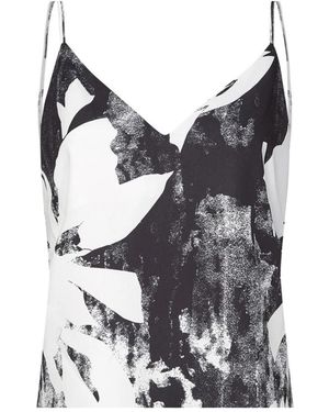 Calvin Klein Bloes Met Bloemenprint - Grijs