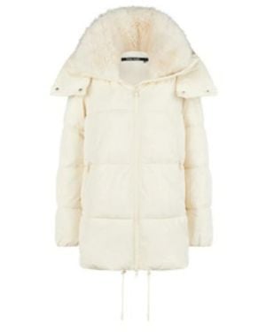 MARC AUREL Schimmernde Pufferjacke Für Frauen - Natur