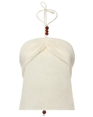 Magda Butrym Sleeveless Top - Naturel