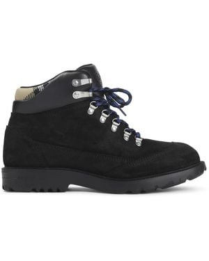 Burberry Lace-Up Boots - Zwart