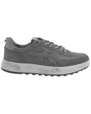 Premiata Schoenen ,Grijs ,Leer Nous 8668