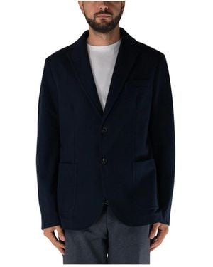 Circolo 1901 Kaschmir-Touch Basic Einreiher Jacke - Blau