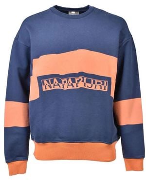 Napapijri Hoodies & Sweatvesten ,Veelkleurig Sweaters - Blauw