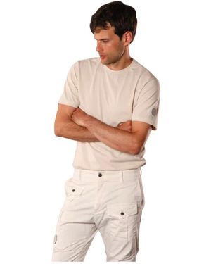 Mason's Logo Edition Herren T-Shirt Aus Baumwolle - Natur