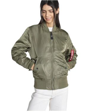 Alpha Industries Jassen ,Groen ,Nylon Ma-1 Jacket