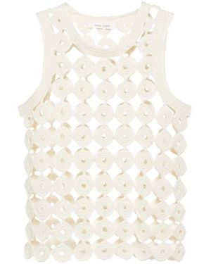 Wales Bonner Stanza Gebreide Vest - Wit
