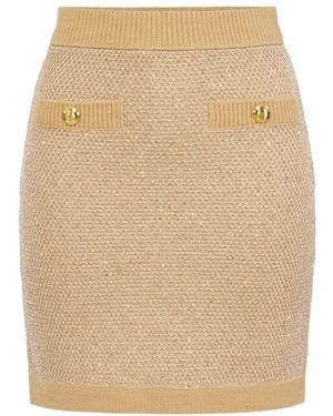 Elisabetta Franchi Short Skirts - Neutro