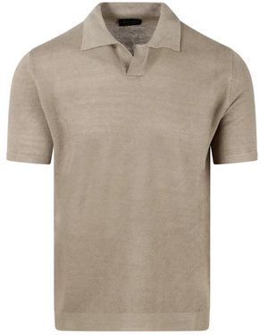 Roberto Collina Polo Shirts - Neutro