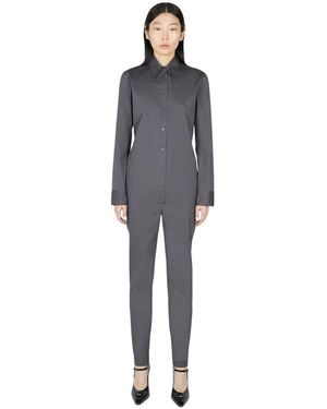 Prada Klassischer Overall Mit Kragen - Grau