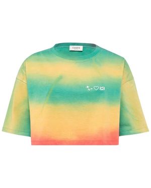 Laneus Tops ,Veelkleurig ,T-Shirts - Groen