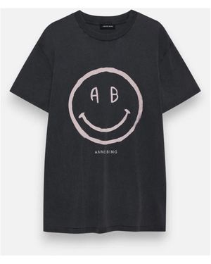 Anine Bing T-Shirts - Negro