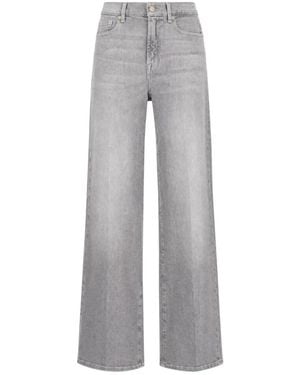 7 For All Mankind Wide Jeans - Grigio