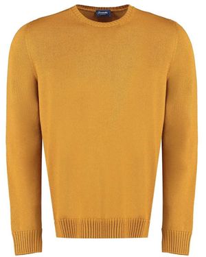 Drumohr Round-Neck Knitwear - Yellow