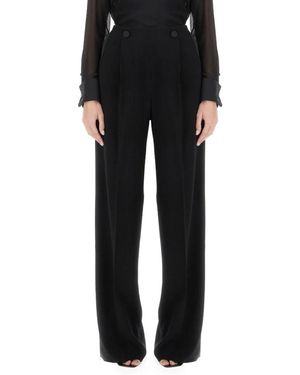 Max Mara Straight Trousers - Black