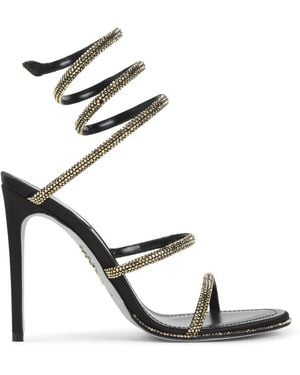 Rene Caovilla High Heel Sandals - Black