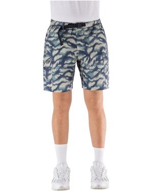 GARMENT WORKSHOP Utility Cargo Shorts - Blau